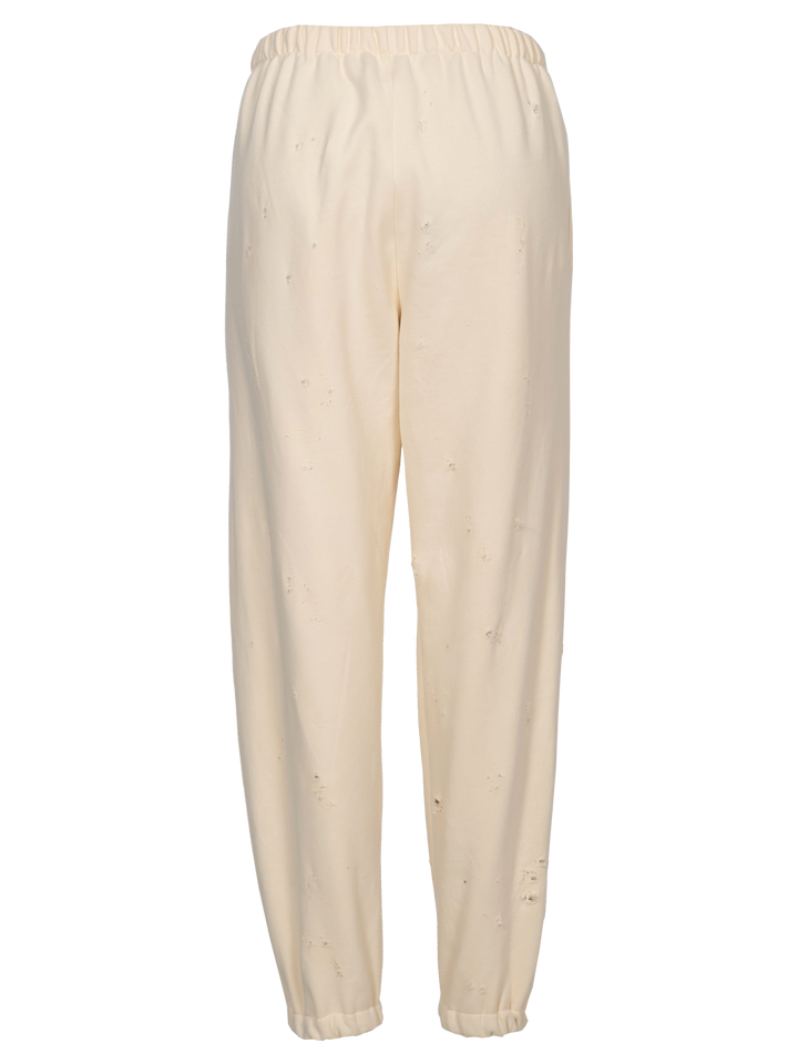 Natasha Zinko Distressed 'Happy Saturday' Jogging Pants