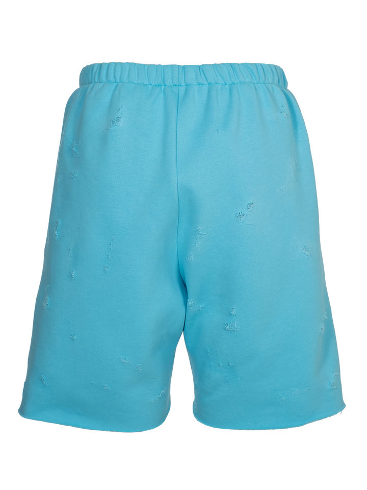 Natasha Zinko Distressed 'Happy Sunday' Jogging Shorts