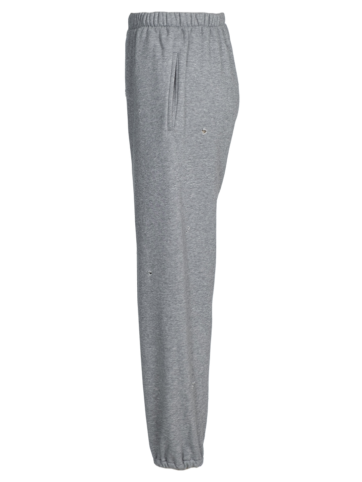 Natasha Zinko Distressed 'Happy Tuesday' Jogging Pants