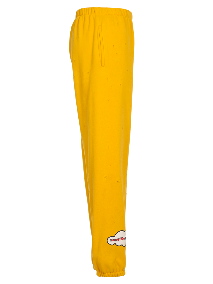 Natasha Zinko Distressed 'Happy Wednesday' Jogging Pants