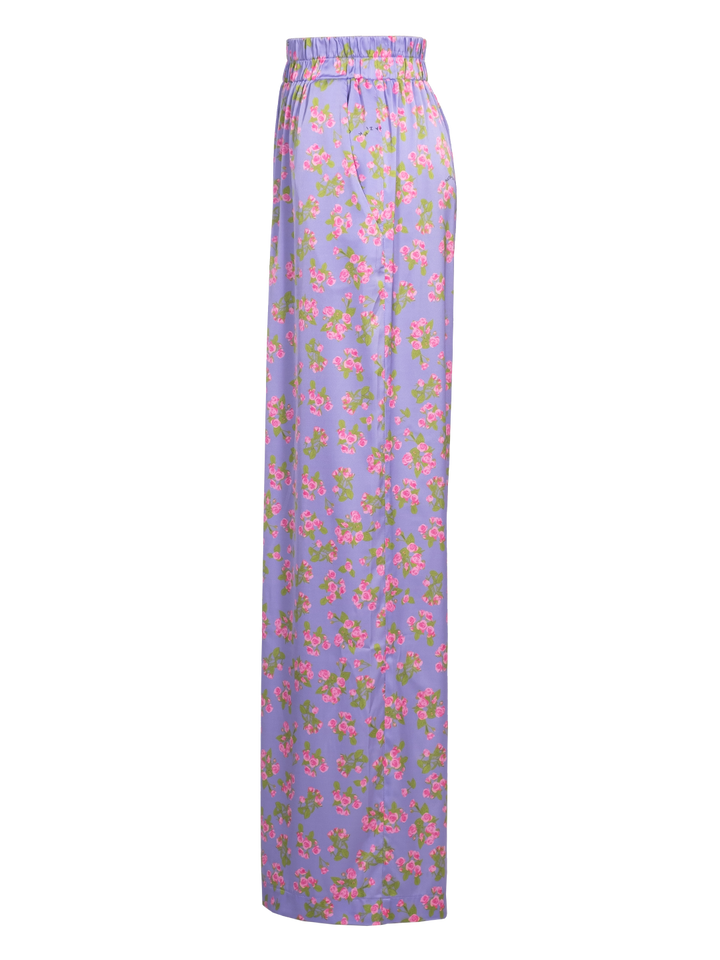 Natasha Zinko Floral-print High-rise Wide-leg Trousers