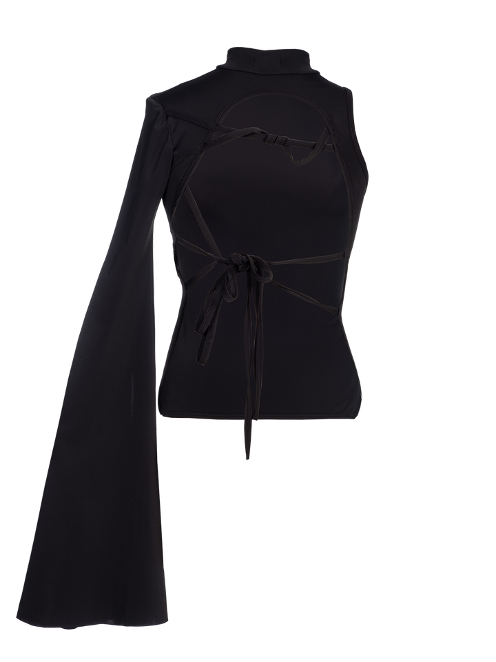 Natasha Zinko I Love Odessa Single-sleeve Tie Back Top