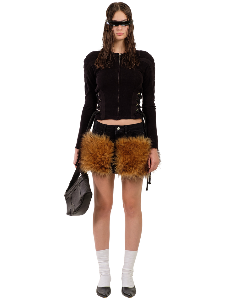 natasha zinko ALIEN FUR SKIRT