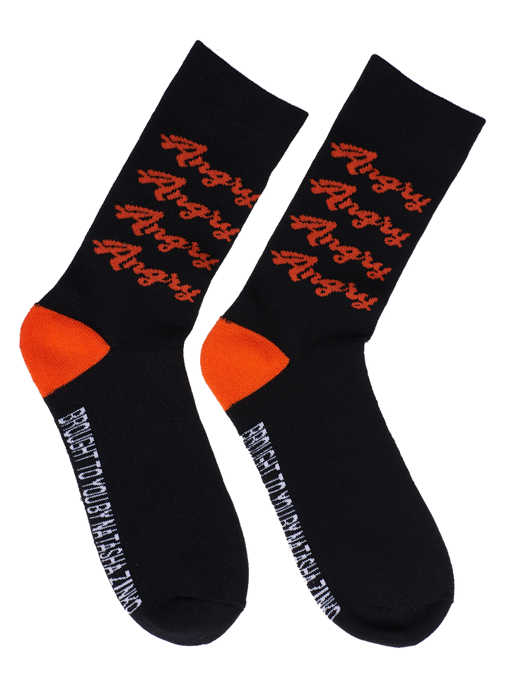 Natasha Zinko Angry Black Socks /3 Pairs/