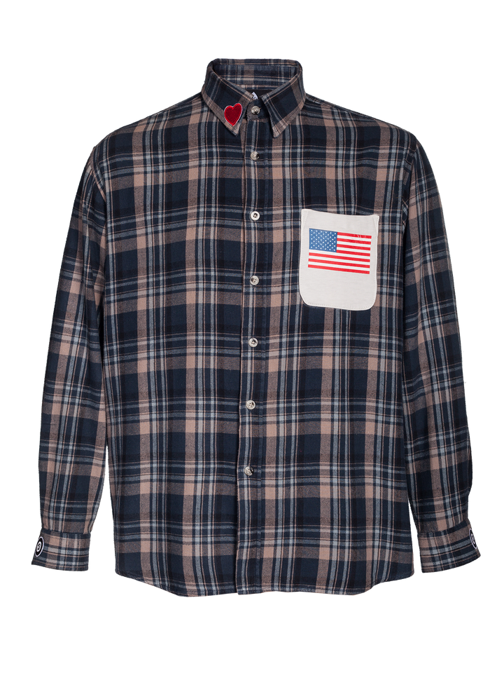 natasha zinko Anti Gun Plaid Buttoned Shirt