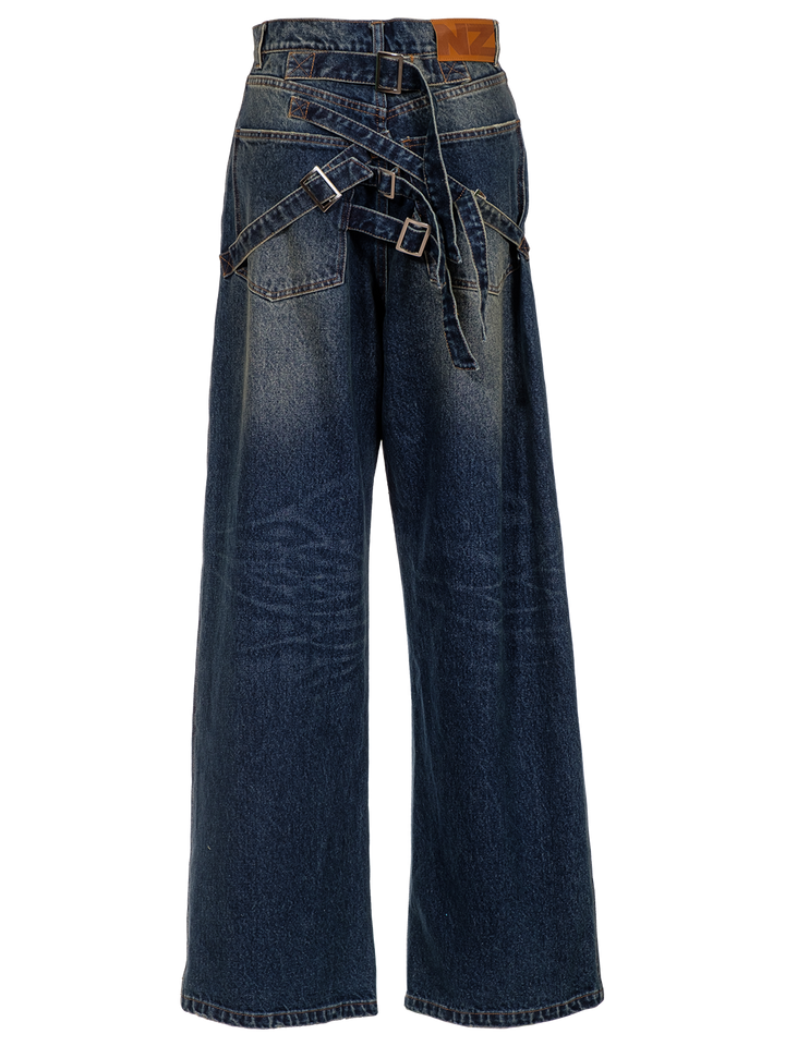natasha Zinko BACK STRAPPED JEANS