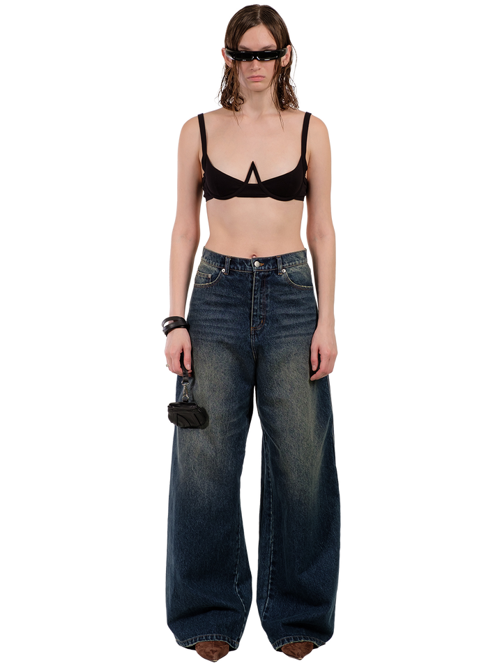 natasha Zinko BACK STRAPPED JEANS