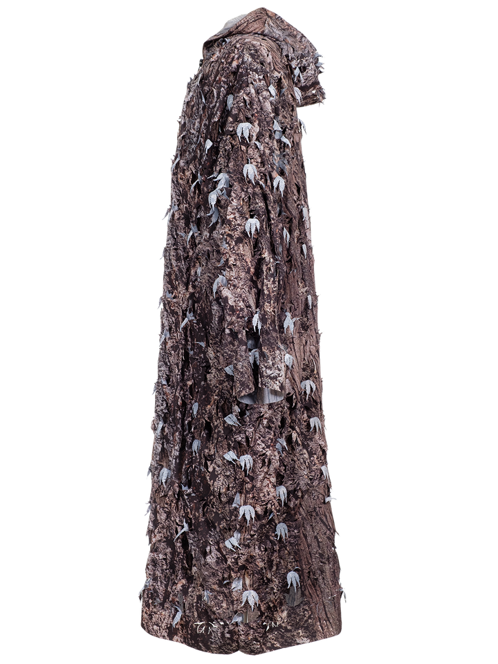 Natasha Zinko Bark Print Raincoat