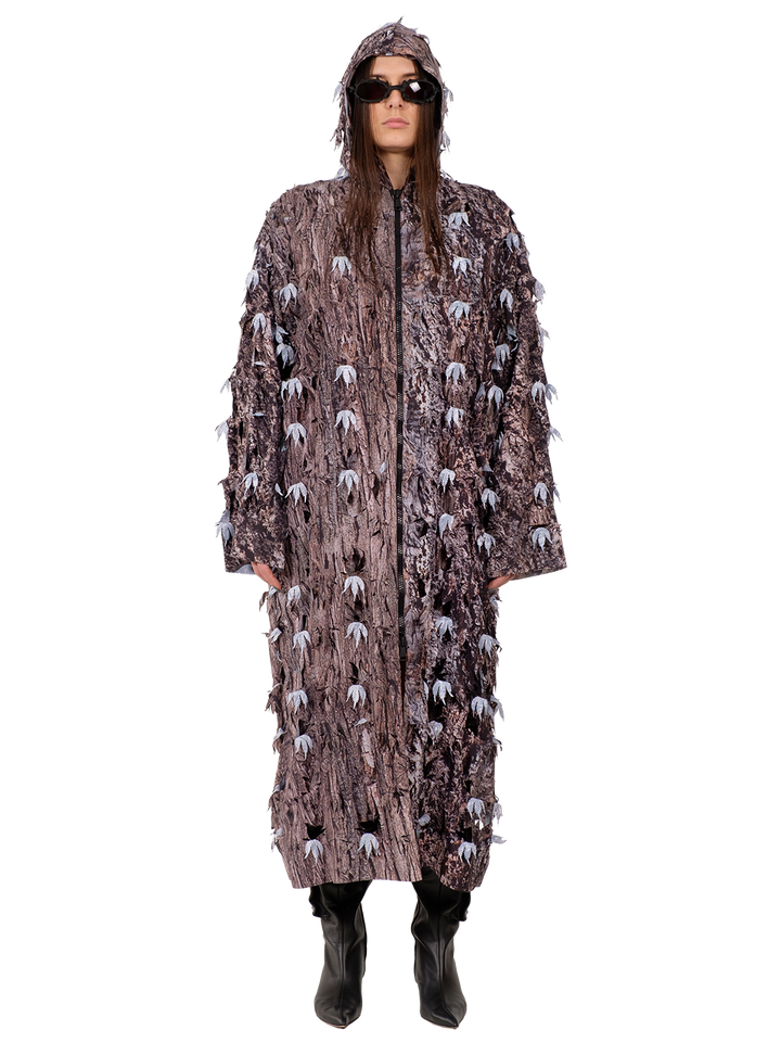 natasha zinko Bark Print Raincoat