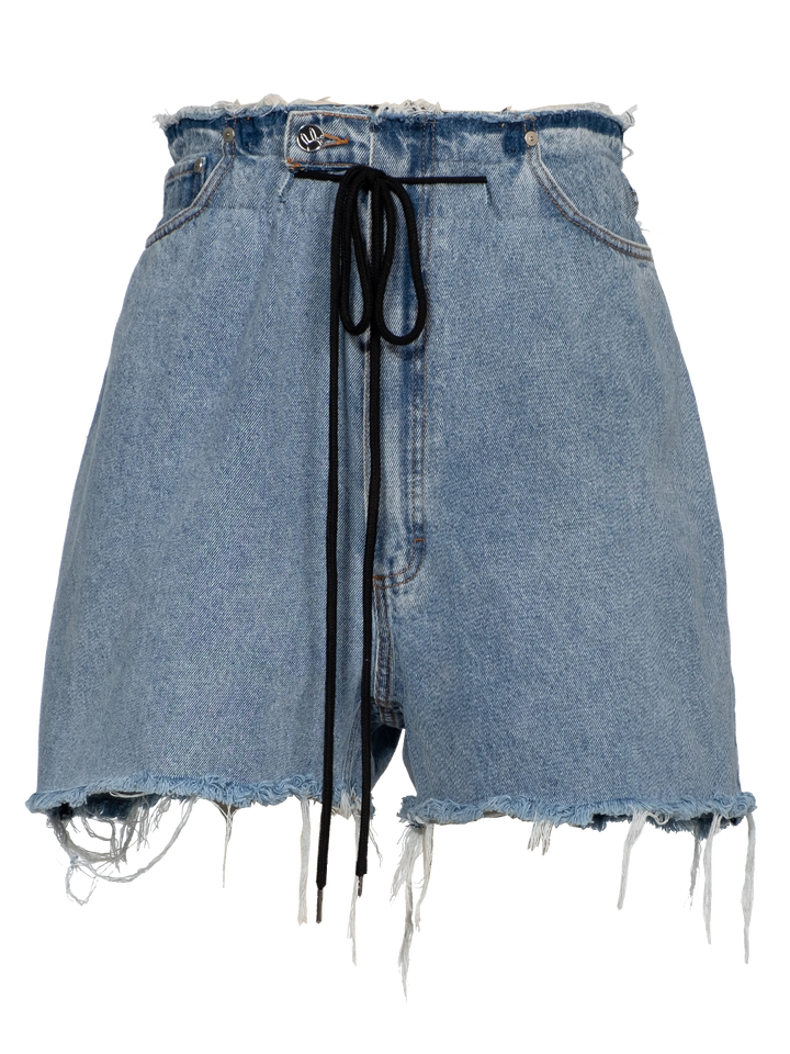 natasha zinko Belt Off Denim Short Shorts