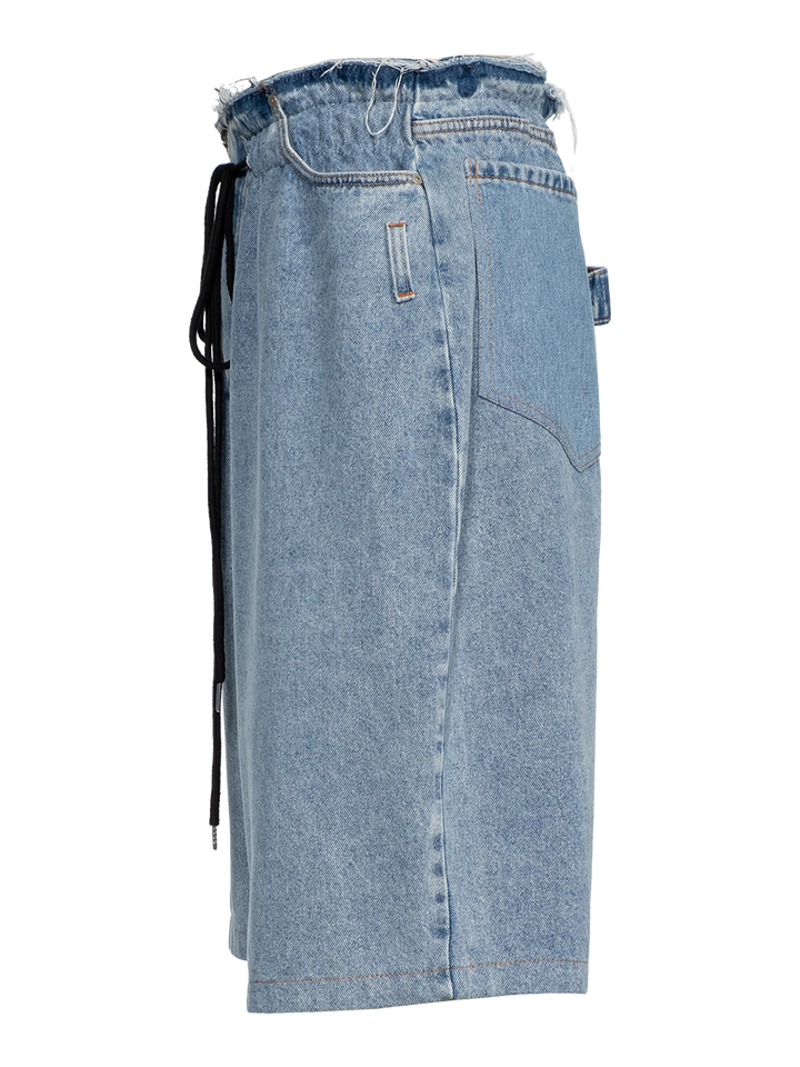 Natasha Zinko Belt Off Denim Shorts