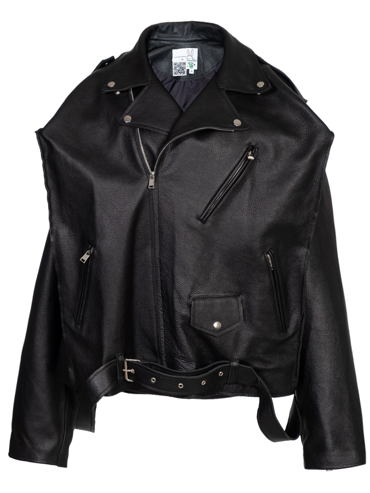 natasha zinko Biker Leather Box Jacket