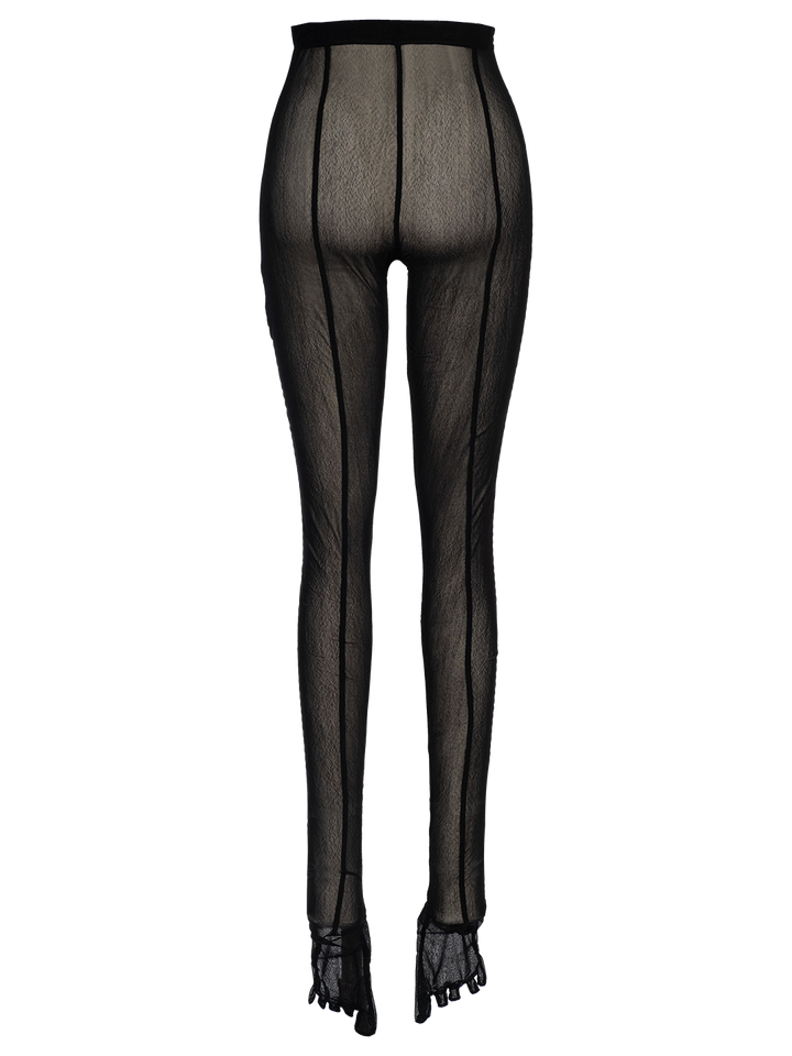 Natasha Zinko Black Mesh Leggings