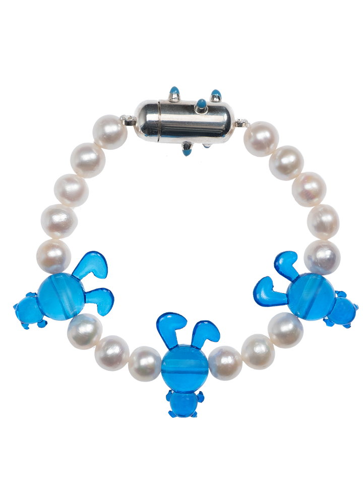Natasha Zinko Blue Bunnies Bracelet