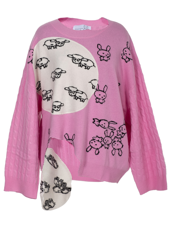 natasha zinko Bunnies & Sheep Cashmere Sweater
