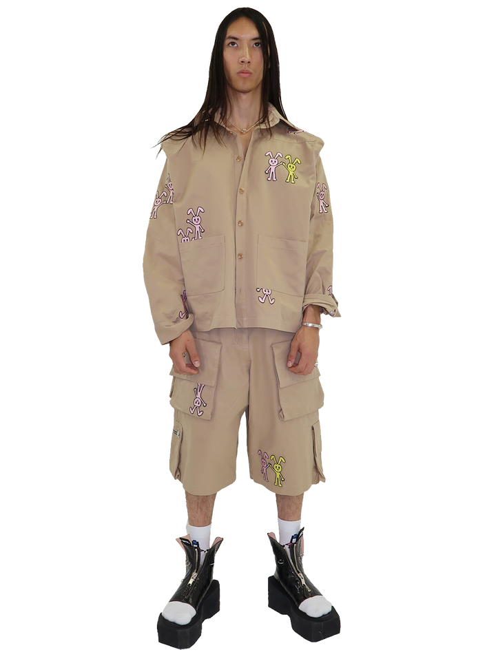 Natasha Zinko Bunny Cargo Shorts