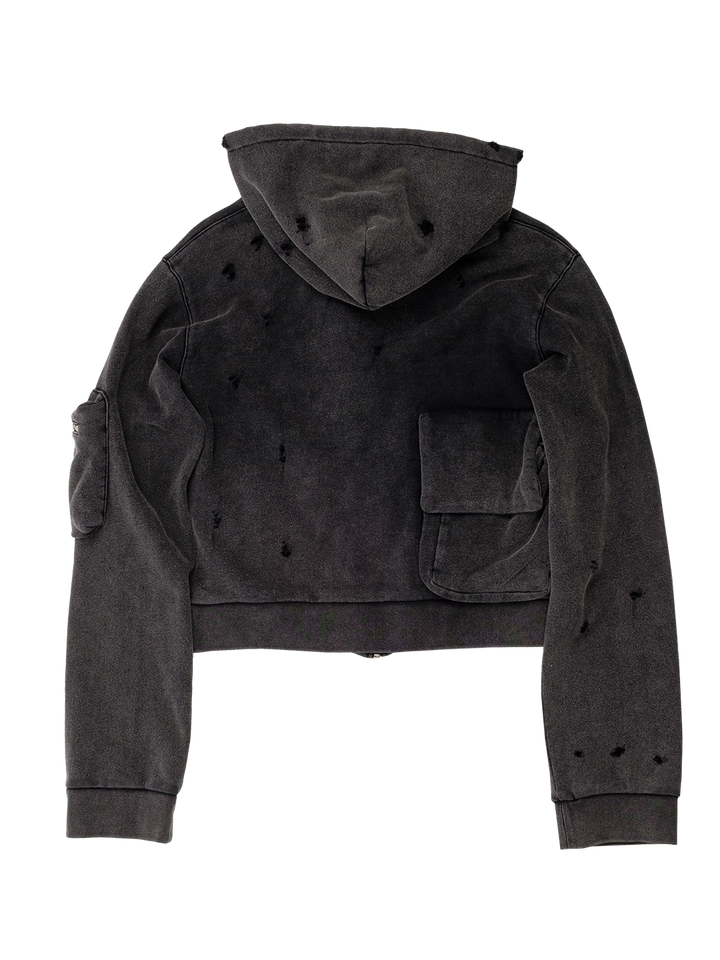 Natasha Zinko Camping Cropped Cargo Hoodie