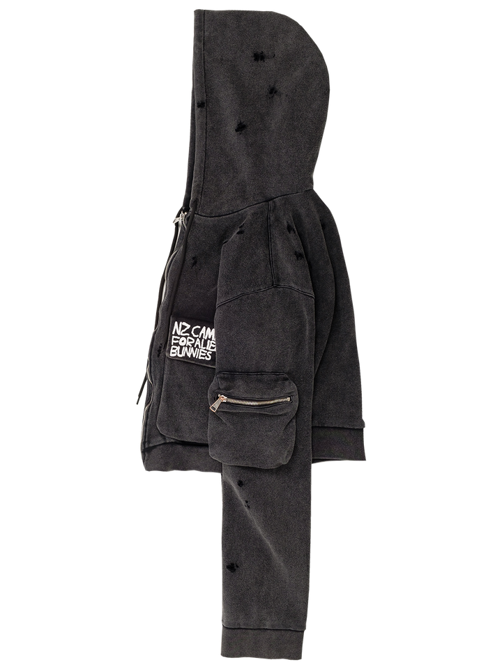 Natasha Zinko Camping Cropped Cargo Hoodie