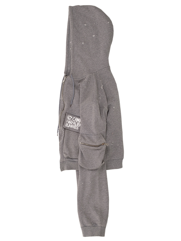 Natasha Zinko Camping Cropped Cargo Hoodie