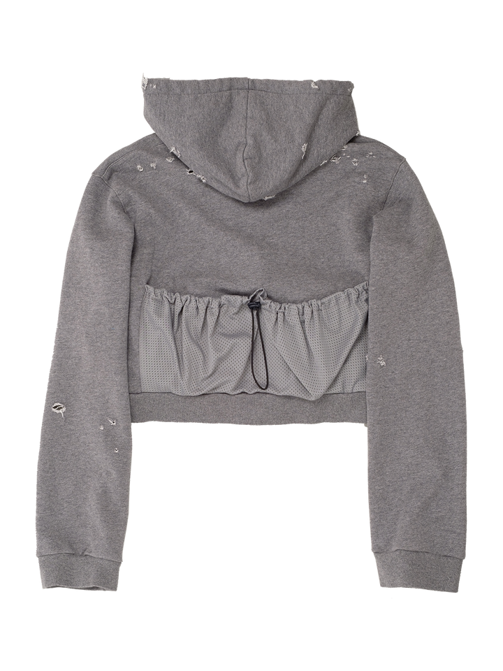 Natasha Zinko Camping Cropped Pouch Hoodie