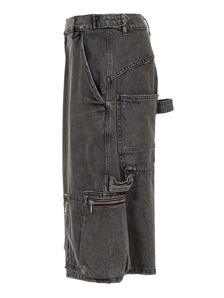 Natasha Zinko Camping Denim Cargo Shorts