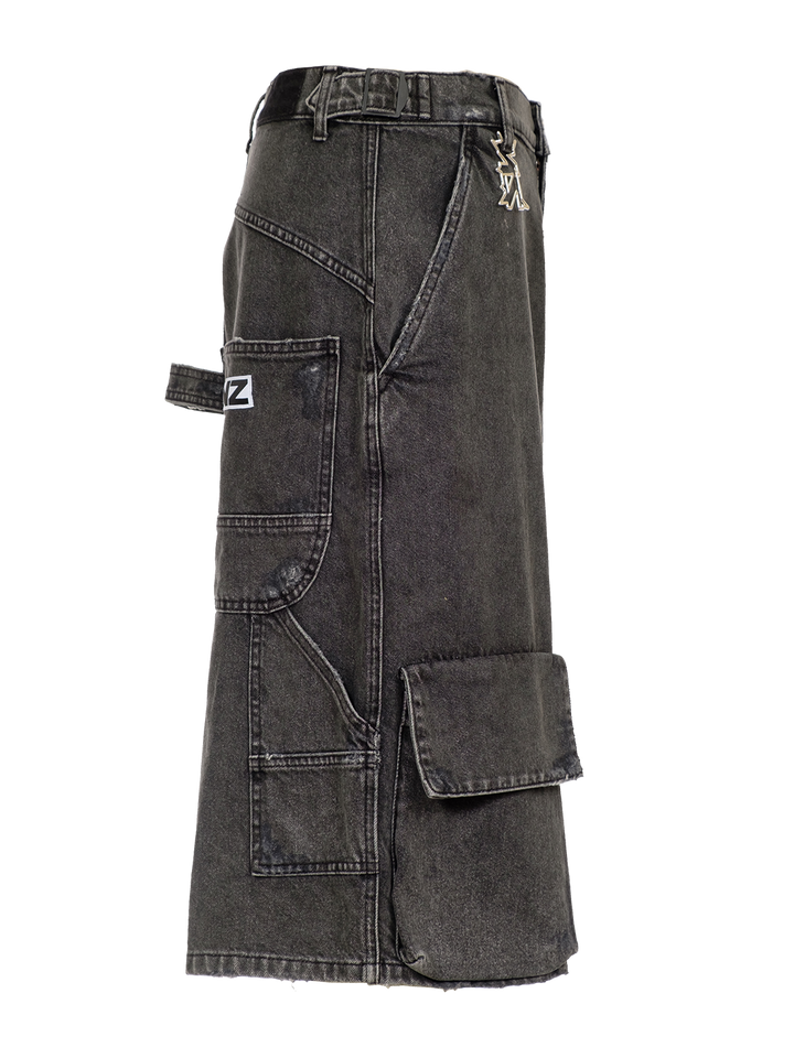 Natasha Zinko Camping Denim Cargo Shorts