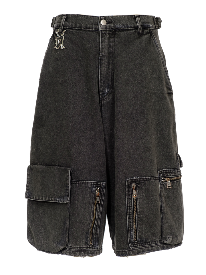natasha zinko Camping Denim Cargo Shorts
