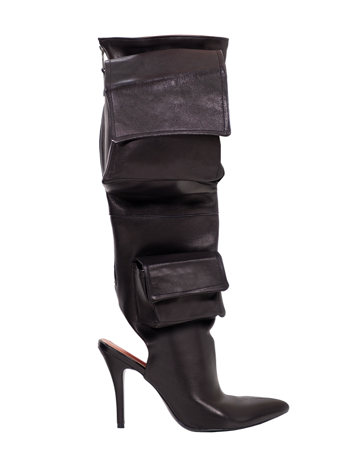 Natasha Zinko Cargo Knee Boots