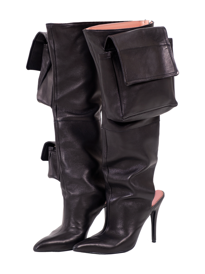 Natasha Zinko Cargo Knee Boots