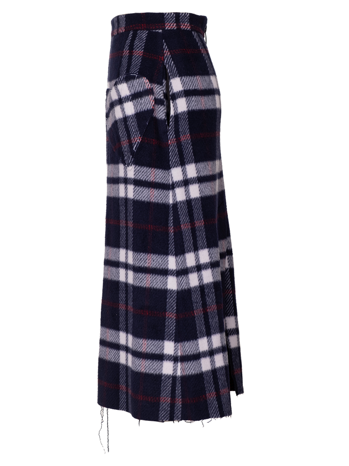 Natasha Zinko Checked Mid-lenght Skirt