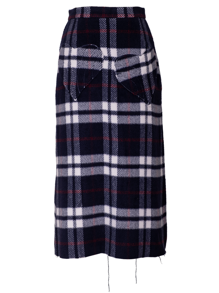 natasha zinko Checked Mid-lenght Skirt