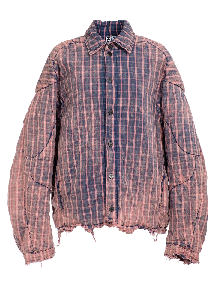 Natasha Zinko CHECKERED MUSCLE OVERSHIRT
