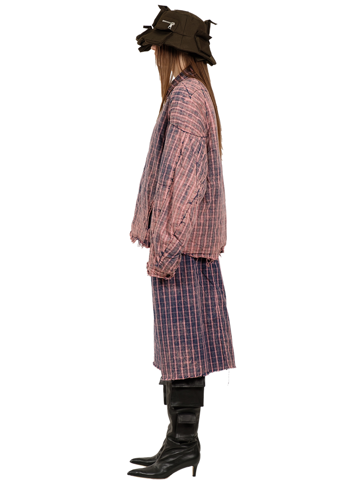 Natasha Zinko CHECKERED MUSCLE OVERSHIRT