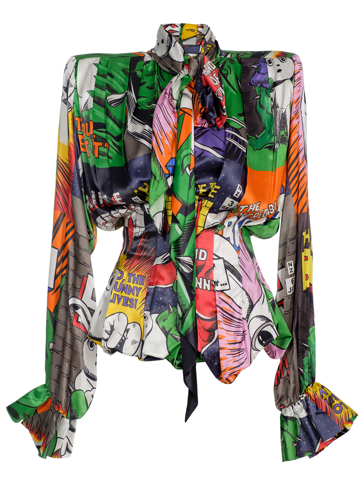 Natasha Zinko Comics Grand Office Blouse