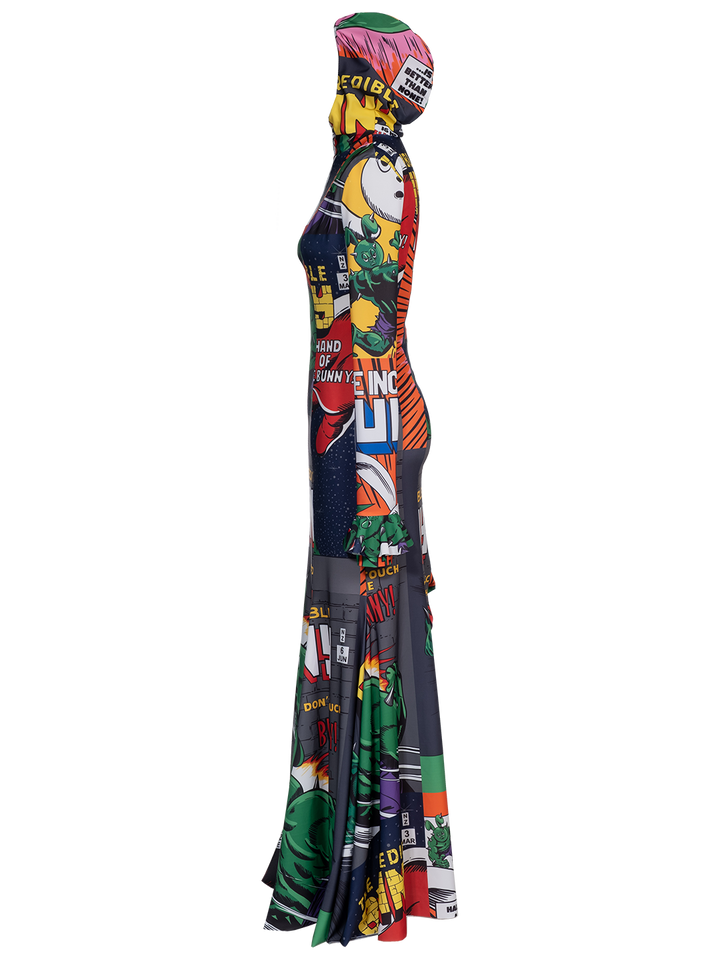 Natasha Zinko Comics Hooded Dress