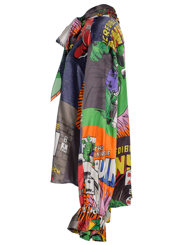 Natasha Zinko Comics Office Petite Blouse