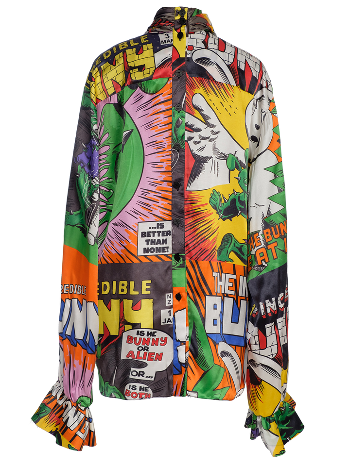 Natasha Zinko Comics Office Petite Blouse