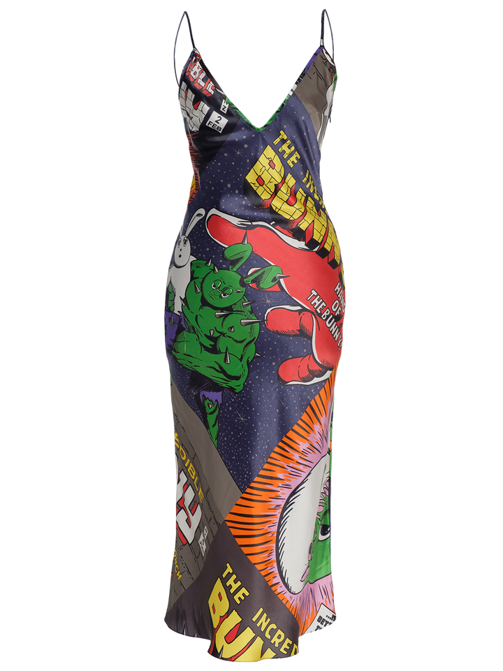 Natasha Zinko Comics Slip Dress