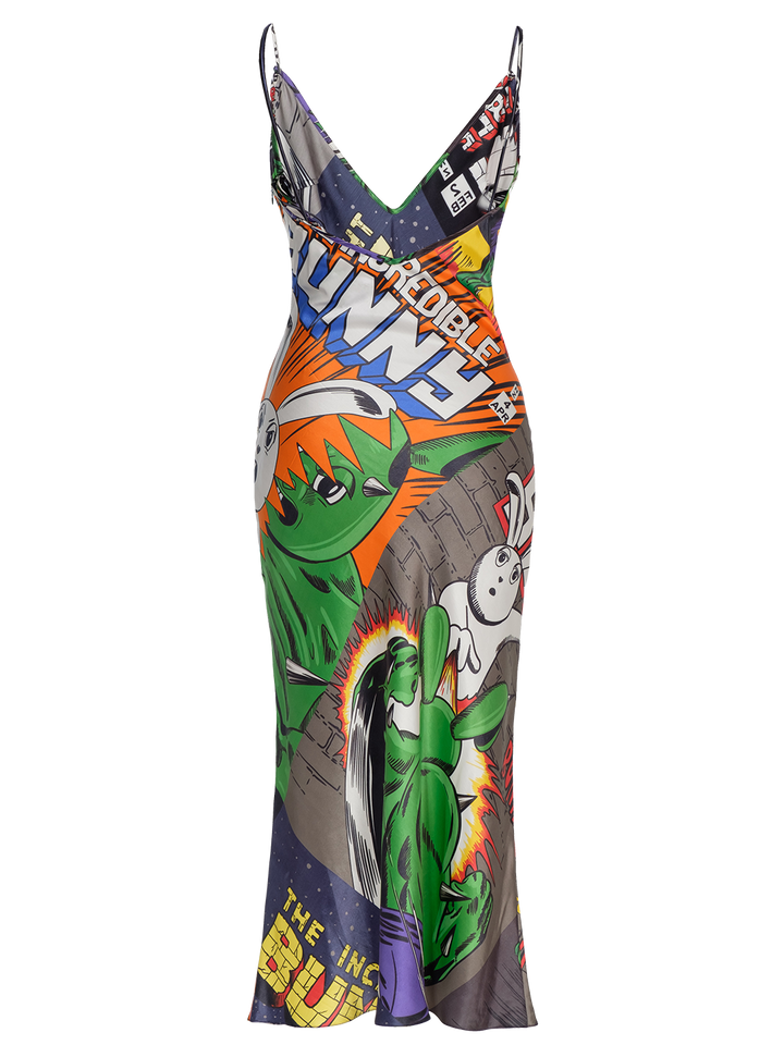 Natasha Zinko Comics Slip Dress