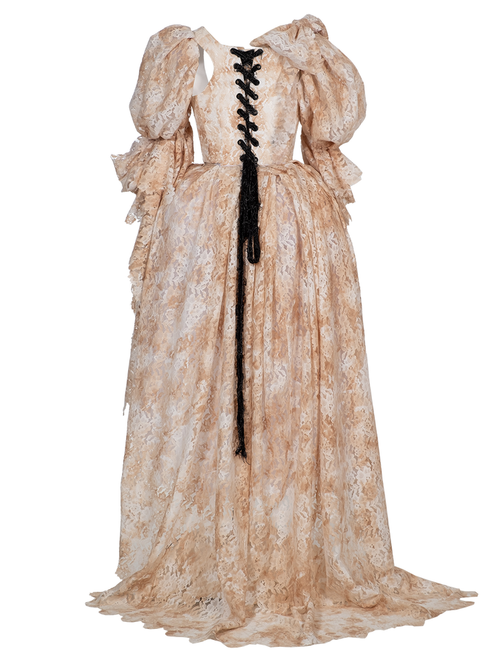 Natasha Zinko Corseted Puff-sleeved Princess Dress