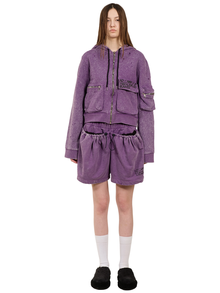 Natasha Zinko Cropped Cargo Hoodie