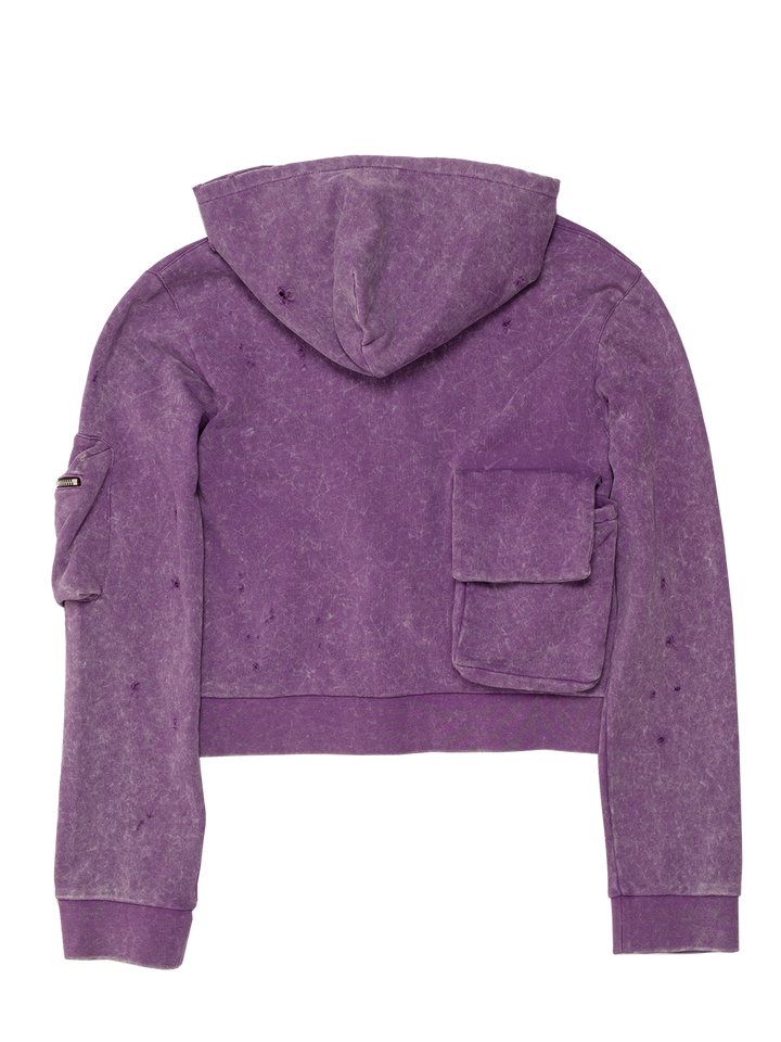 Natasha Zinko Cropped Cargo Hoodie