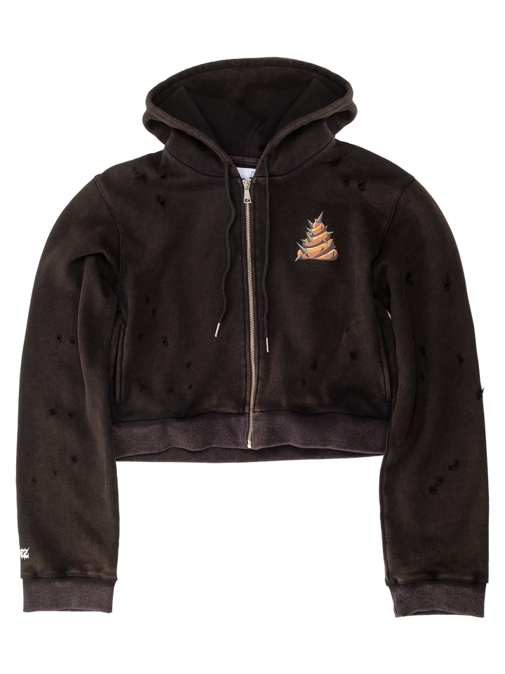 Natasha Zinko Cropped Random Sh*t Hoodie