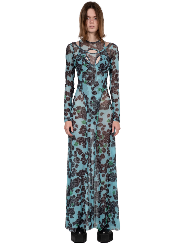 Natasha Zinko Cut-Out Gauzy Dress