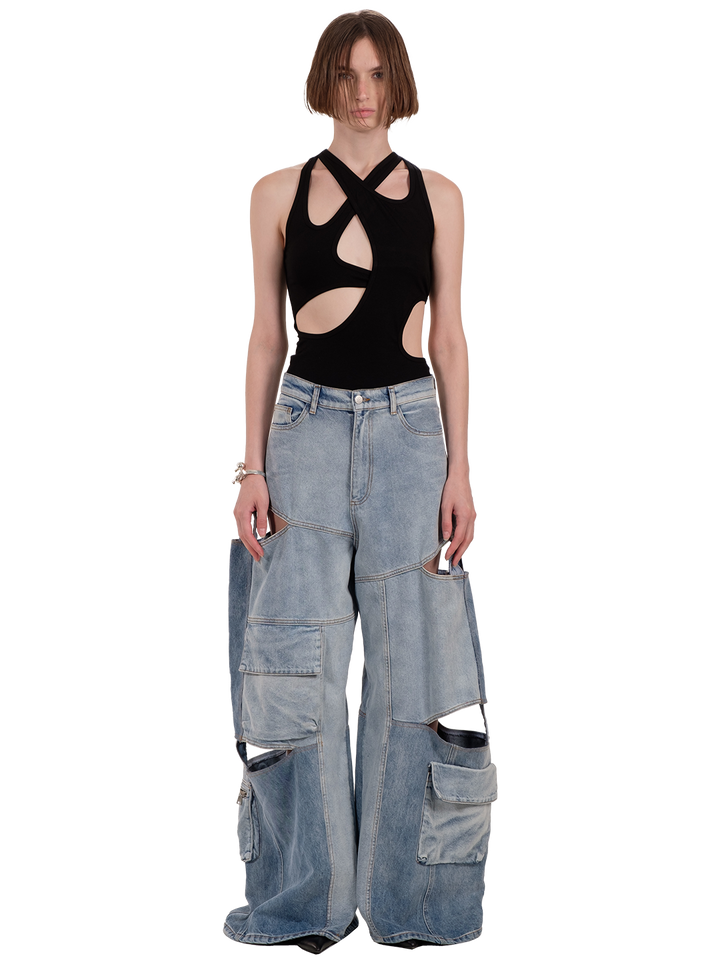 natasha zinko Cut Out Tank Top