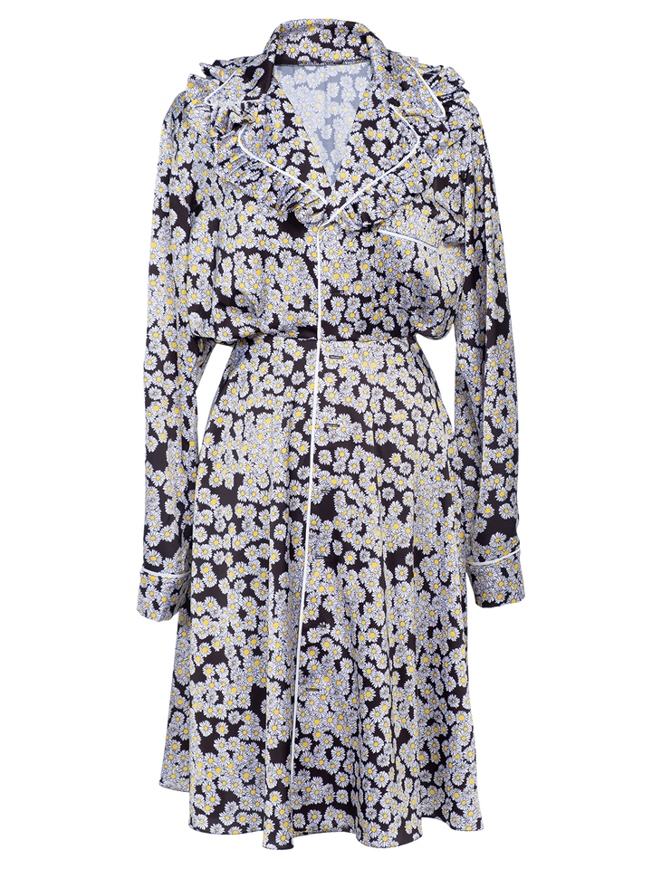 Natasha Zinko Daisy-print Midi Dress