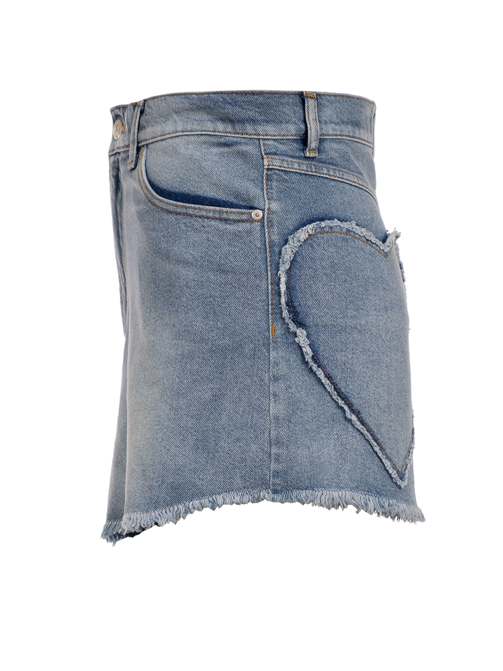 Natasha Zinko Denim Heart Shorts
