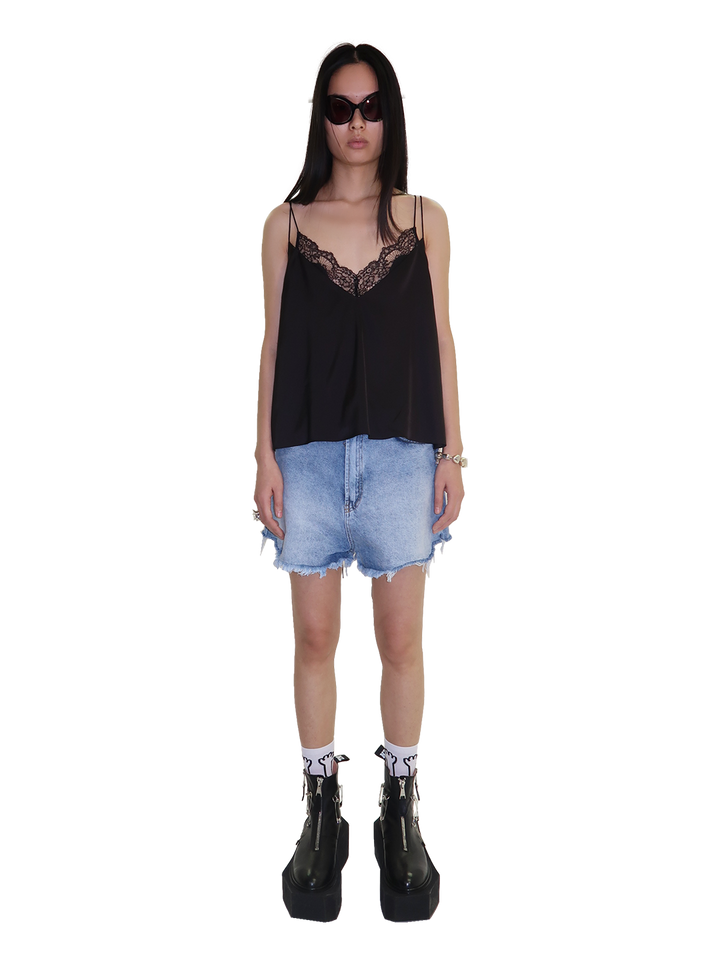 Natasha Zinko Denim Heart Shorts