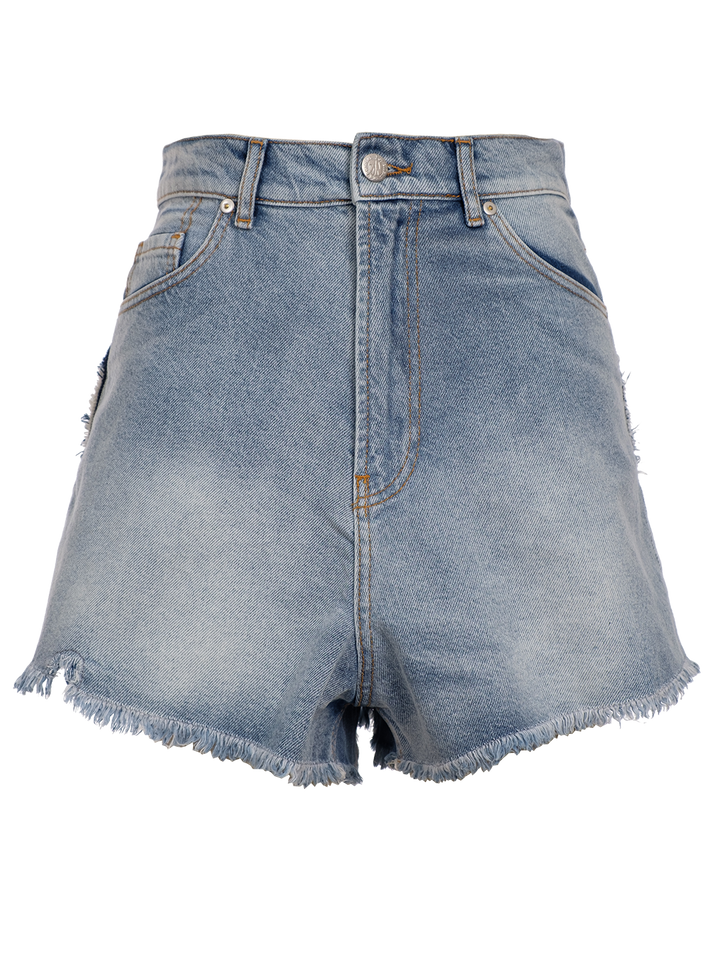 natasha zinko Denim Heart Shorts