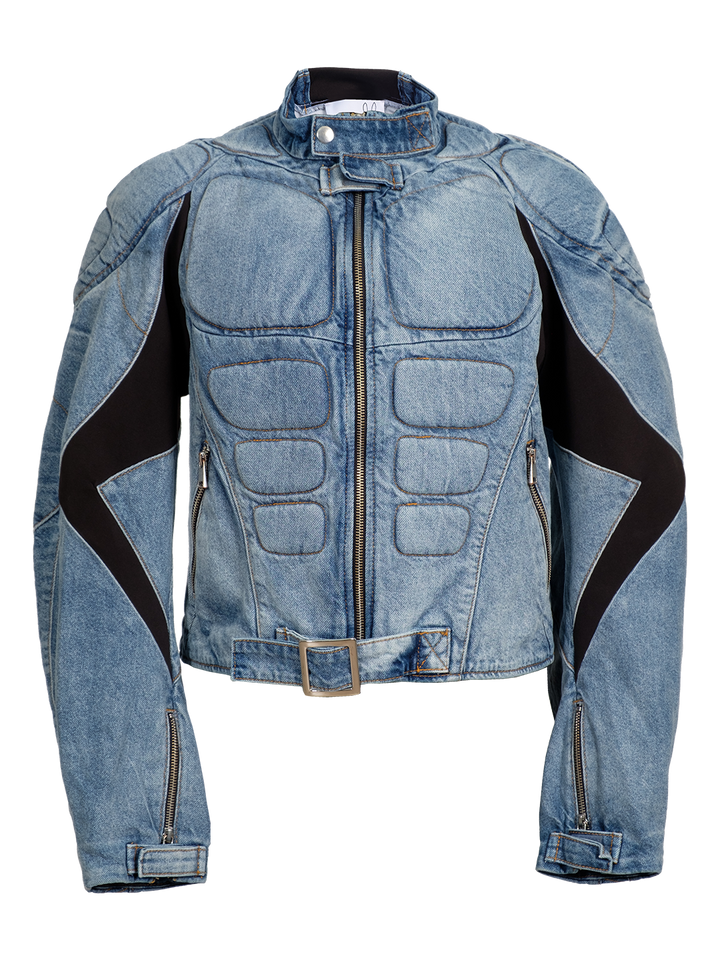 Natasha Zinko Denim Muscle Jacket